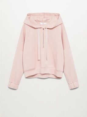 MANGO Cropped Sweatshirt Hoodie